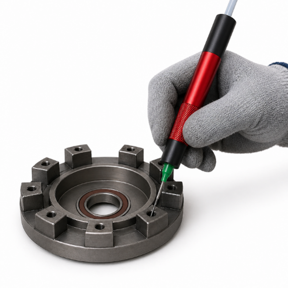 Precision Adhesive Dispensing into Blind Holes using ADoST Pen
